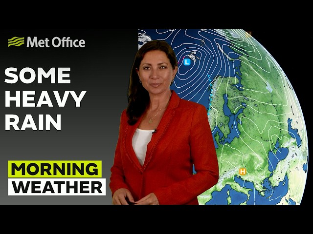 23/09/2026 - Heavy rain moving southeastwards - Morning Weather Forecast UK - Met Office Weather
