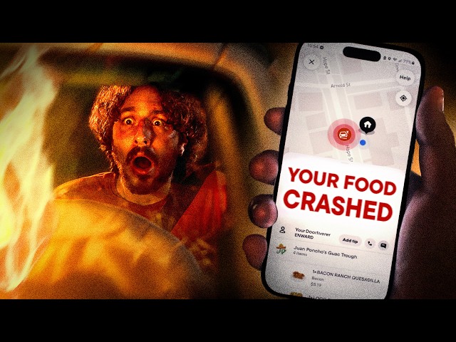 When your Door Dasher crashes with your food.