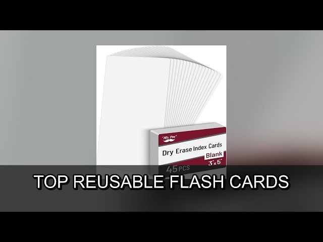 Top 5 Reusable Flash Cards for 2026