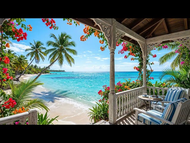 Oceanfront Paradise Escape 🌴 Gentle Waves, Tropical Breeze & Deep Relaxation (4K, No Music)