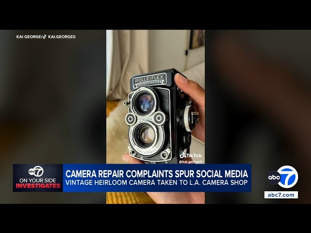Viral 'camera-gate' controversy puts Los Angeles camera repair shop in spotlight