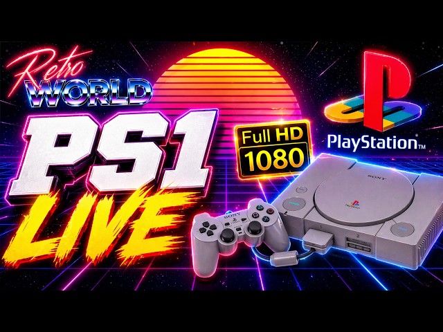 24/7 Livestream Playstation PS1 Games | Random Order | Longplay No Commentary 1080p