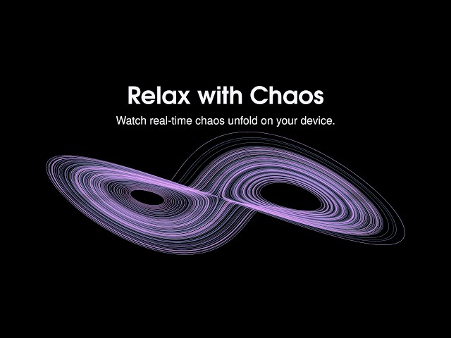 Relax with Chaos: 3D Chaotic Attractors in Real Time