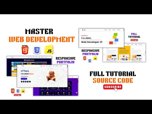 Master Frontend Web Development With 2 Real World Portfolios Using Html CSS JS Beginners to Advanced