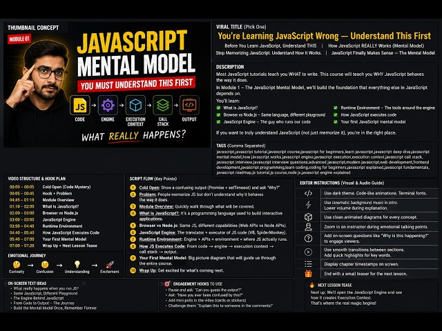 #0 | Before You Learn JavaScript, Understand THIS | JavaScript Mental Model