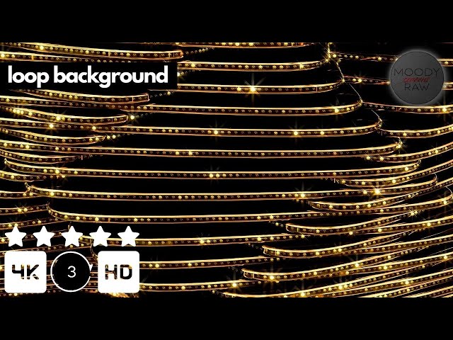 Golden Spiral Lights 4K Visual Loop (Silent) | Statement Luxury Background | Seamless Loop