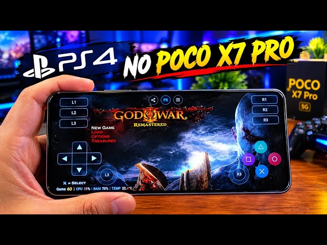 PLAYSTATION 4 GOD OF WAR REMASTER RUNNING AT 30 FPS ON POCO X7 PRO
