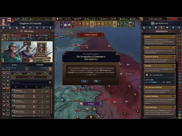 Lets Play EU5: Ireland Luck of the Irish Part 3 highlights