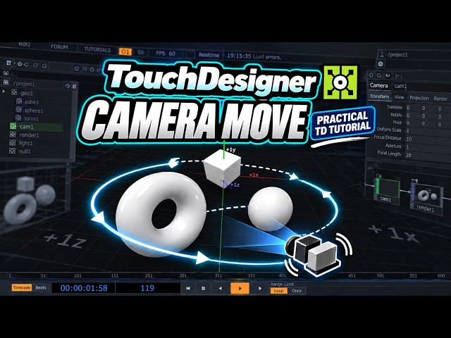 Precisely Control Cam Movement |【Gem Seed】Touchdesigner Tutorial