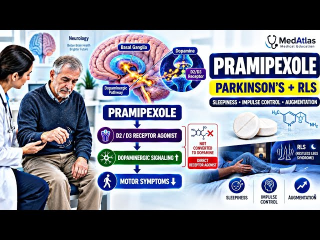 Pramipexole Explained | Uses, Mechanism, Side Effects, Parkinson’s & RLS