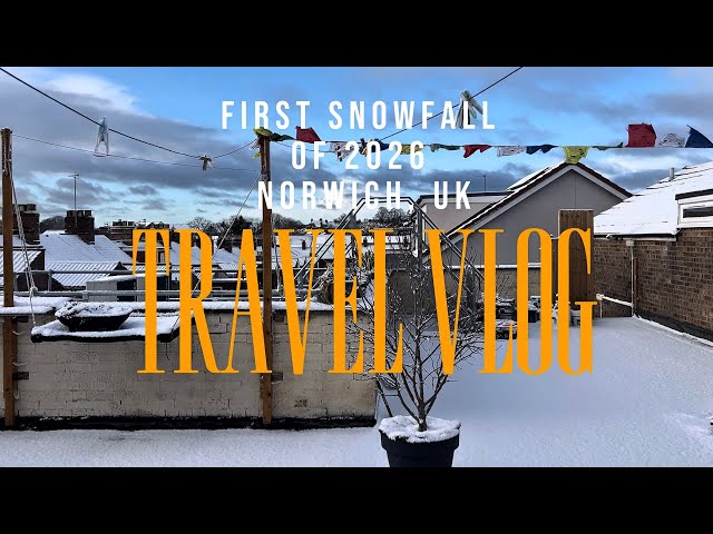 ❄️ FIRST SNOWFALL of 2026 in Norwich, UK | UK Winter Begins!