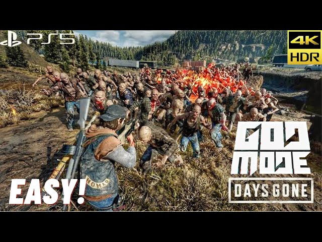 Days Gone 1000 Zombies vs Me Easy (Biggest Horde Battle)