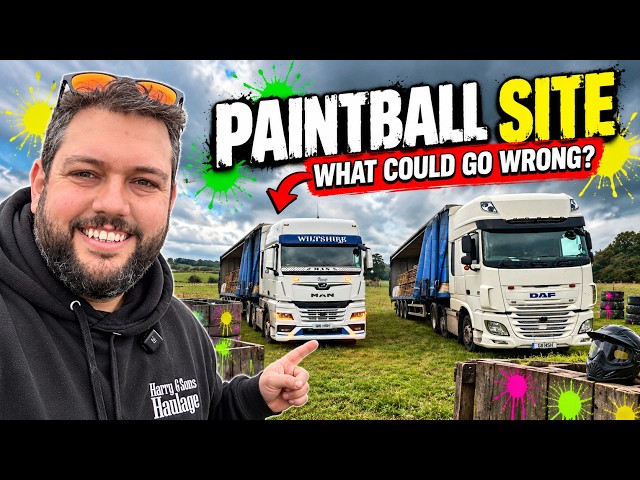 An HGV Delivery To A Paintball Site… What Could Go Wrong?