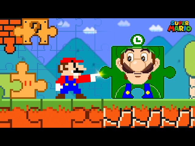 What Happens If Everything Mario Touches Turns to a Puzzle Piece in Super Mario Bros.?