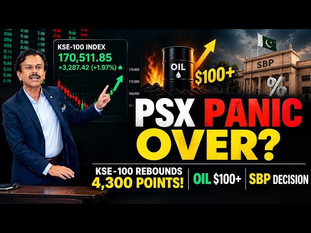 PSX Panic Selling Over? | KSE-100 Recovers 4,300 Points | Oil Shock & SBP Decision | What’s Next? 