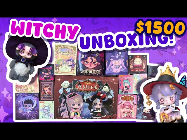 $1500 HUGE DARK AND WITCHY BLIND BOX UNBOXING!!! THE LUCKIEST I'VE EVER BEEN???