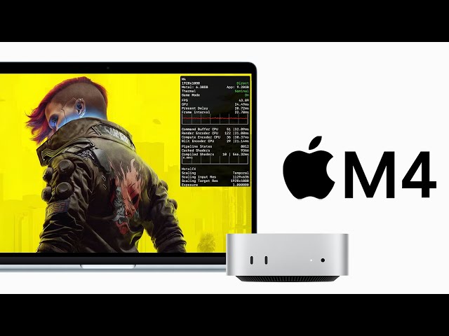 Cyberpunk 2077 M4 Mac Face-Off - M4 MacBook Air vs M4 Mac mini