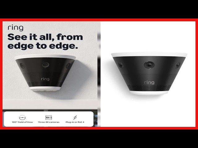 Ring Elite 180 4K: Panoramic Business Security with Three 4K Cameras