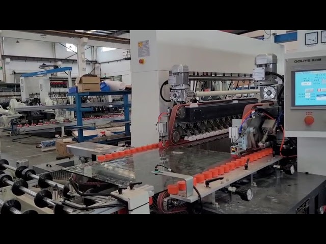 GOLIVE Double Edger Glass Processing Line with Bar Code Reader/Scanner System