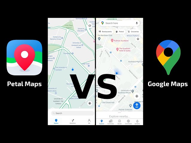 Petal Maps vs Google Maps & others