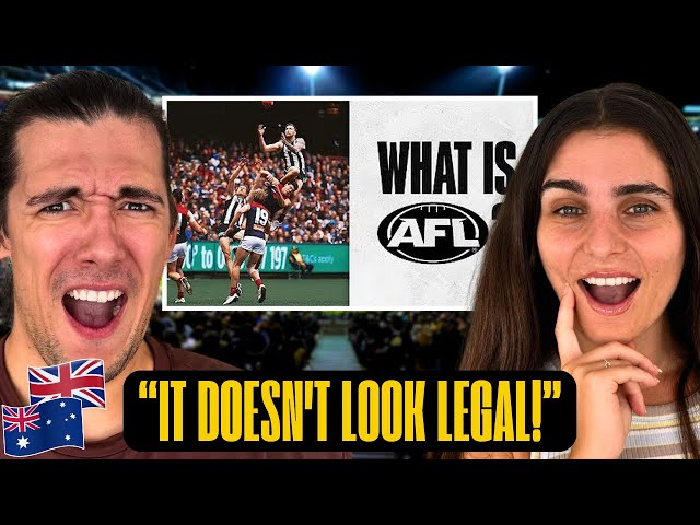 Brits React to AFL for the First Time – We Weren’t Ready! 🏉🇦🇺