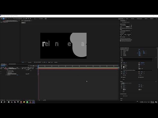 efectos de texto en after effects