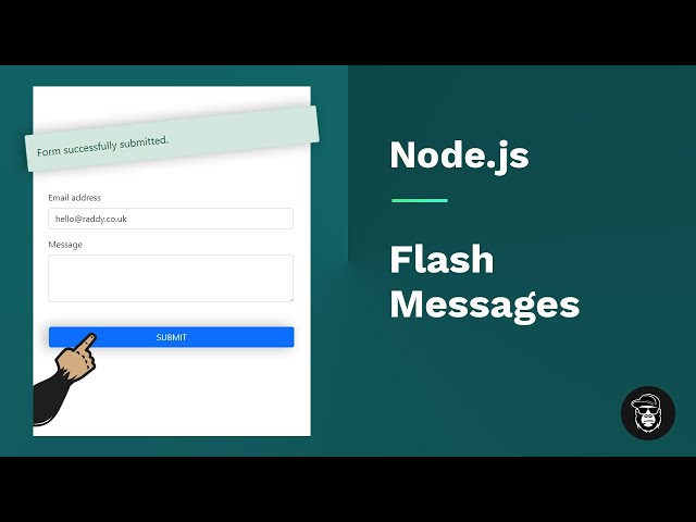 Display Node.js Flash Messages using Connect Flash and EJS