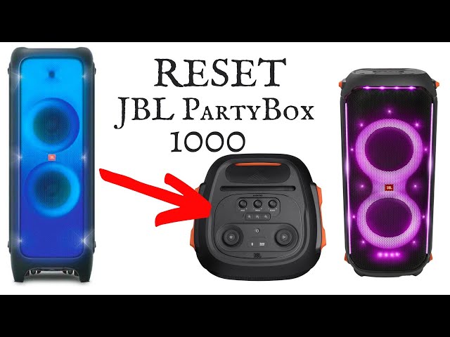 How to RESET JBL PartyBox 1000