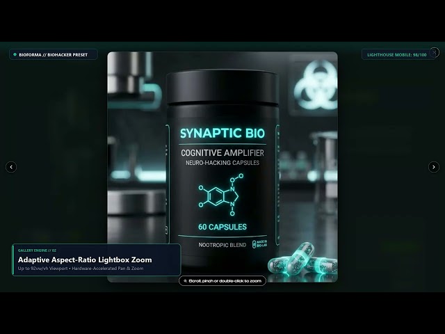BioForma Shopify Theme — BioHacker Preset Showcase (OS 2.0 • 98+ Mobile Score)