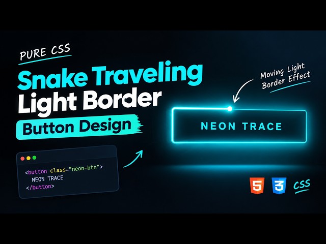CSS Only: How to Build a Moving Snake Border Button