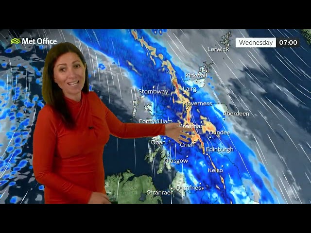 29/09/2026 - Rain moving east - Scotland Weather Forecast Met Office