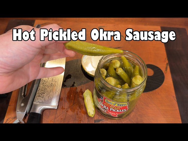 Hot Pickled Okra Sausage
