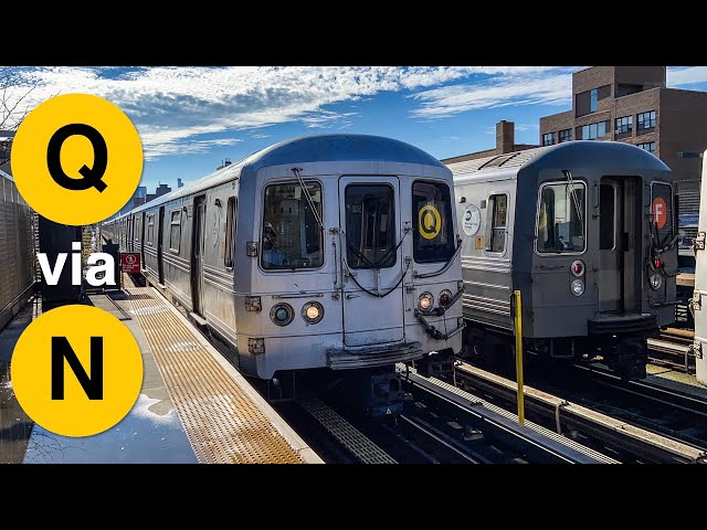 ᴴᴰ⁶⁰ ᴴᴰᴿ Q trains in Astoria, Queens