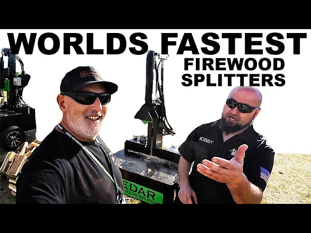 ALL WOOD LOG SPLITTERS  INSANE SPEED AND POWER!