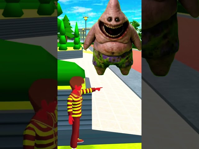 PATRICK Appears Out of Nowhere! 😱👀👹 | Sakura School Simulator #shorts #Patrick