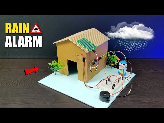 Rain Detector Alarm Project Using Rain Sensor Module|| Science Exhibition Projects|| Robotics