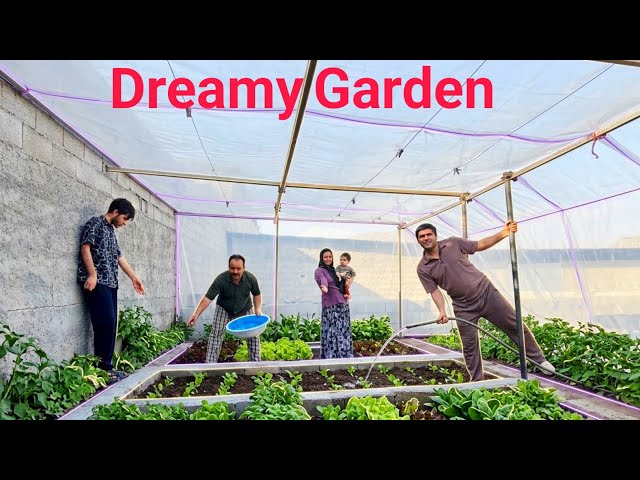 Habib Family Dreamy Garden is Under Construction: Storing the Straw for Goats in Cowshed