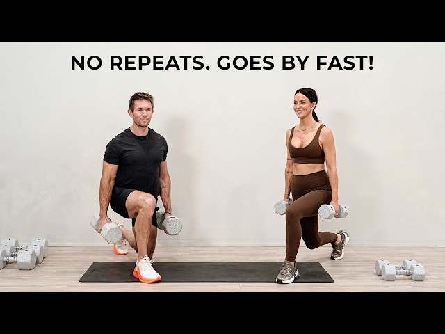 40 MIN Dumbbell Strength Workout | Lower Body, No Repeats