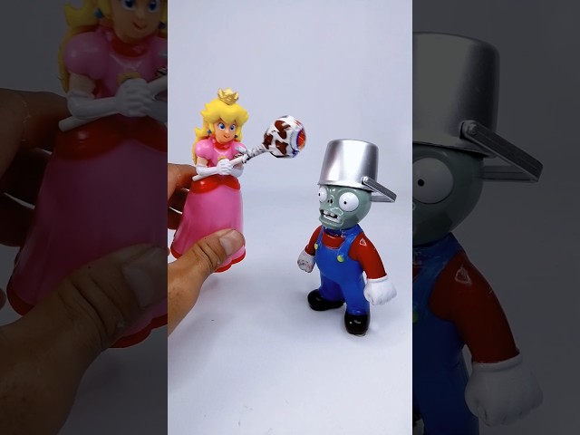 Unboxing and Review Super Mario Bros - Princess Peach vs Zombies Toys Fun Video #mario