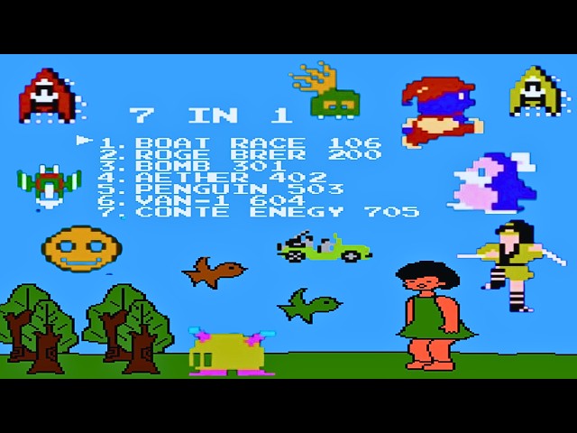NES 7 in 1 Gameplay : Nostalgic 8-Bit Gaming
