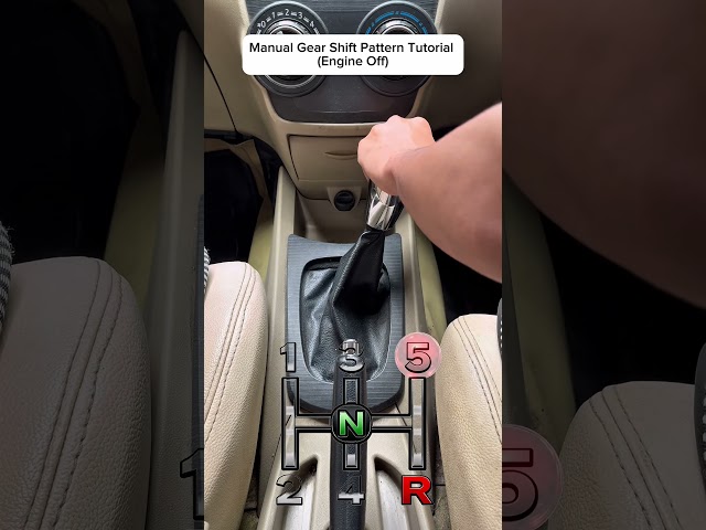 Manual Gear Shift Pattern Tutorial (Engine Off)