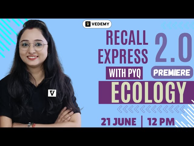 RECALL EXPRESS 2.0 | Ecology | Unit 10 | With PYQs | Superfast Recalling