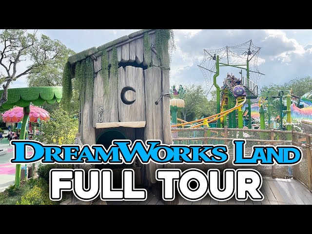 Full Tour of DreamWorks Land at Universal Studios Florida with Shrek’s Swamp and More!