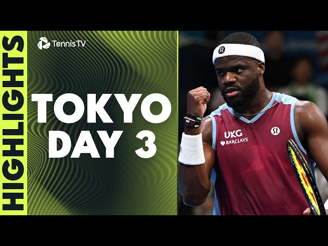 Fils vs Tiafoe Headlines; Tsitsipas, Vacherot & Darderi Also Feature | Tokyo 2026 Highlights Day 3