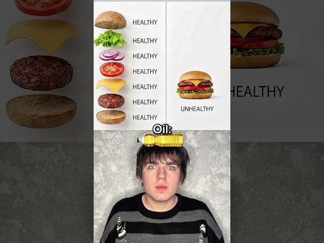 Those Healthy Foods Mix Together And Change Into Unhealthy Food But How About The Oil 😳