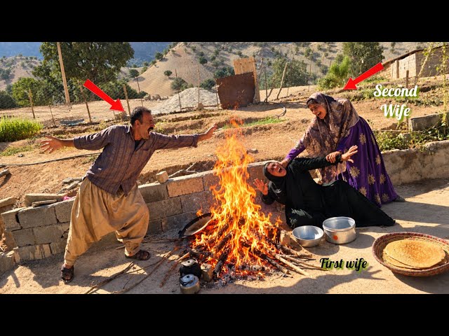 Second wife attacks first wife to eliminate her from her path and the husband supports the first ...