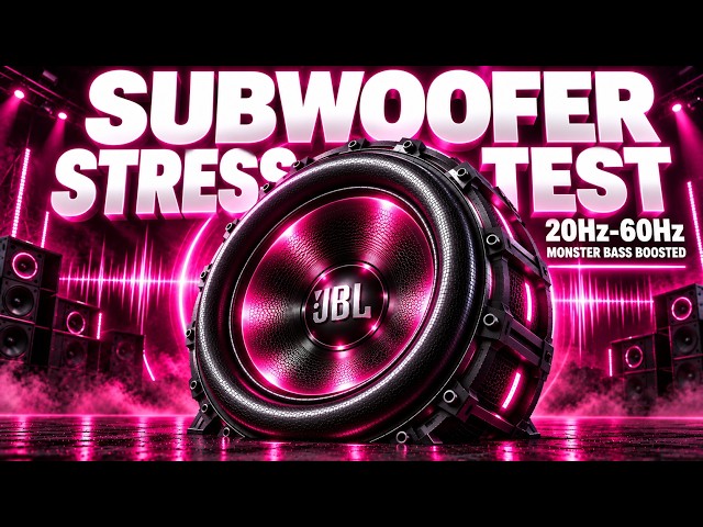SUBWOOFER STRESS TEST: 20-60Hz Hard Bass Sound Check & Deep House Bass Test 🔊 Monster Bass Boosted