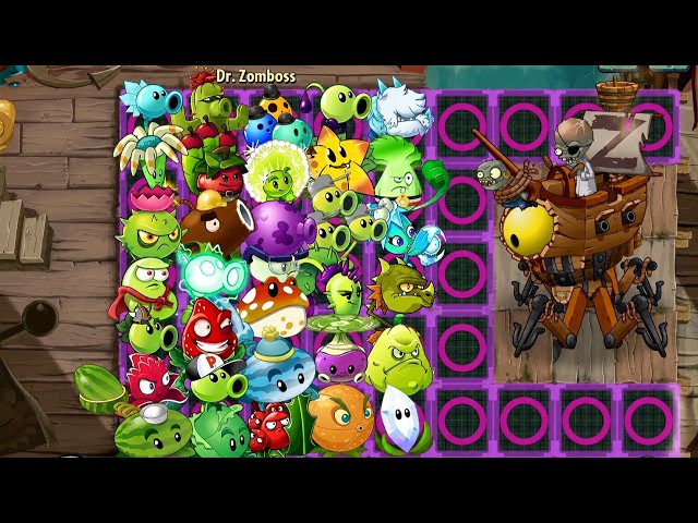 Plants vs. Zombies 2 all Plants Level 1 Boost vs All Dr. Zombies
