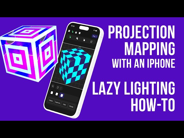 iPhone Projection Mapping with Lazy Lighting- Quick Start Guide