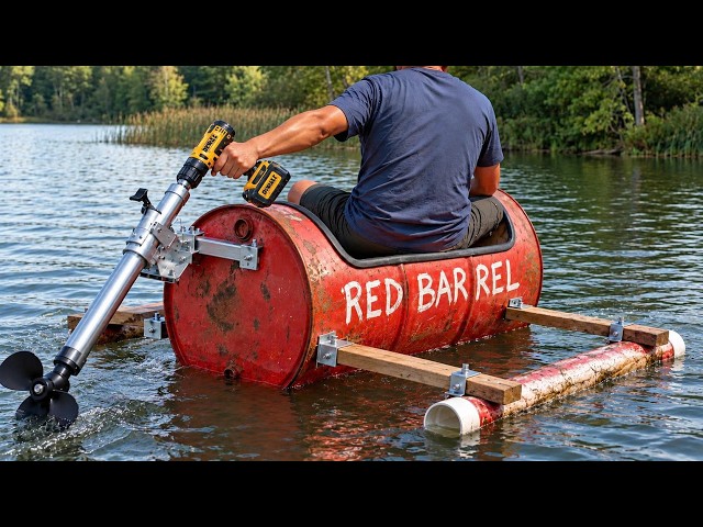 Turn a Steel Drum into a Homemade Boat!  A Welder’s Crazy Idea | DIY WELD.